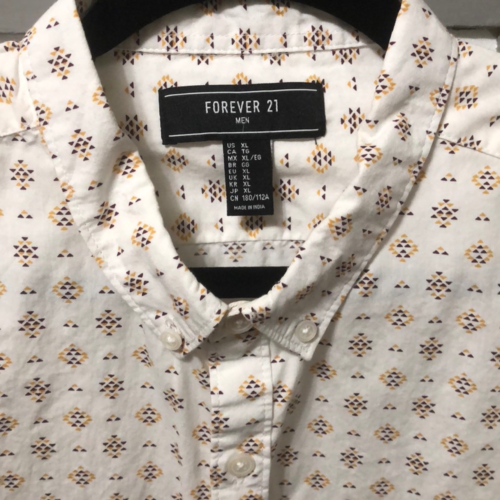 Forever button down t shirt